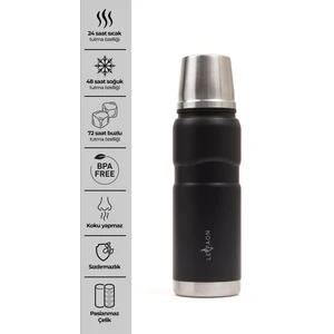 Le Paon 500 ml Paslanmaz Çelik Termos Bardak Kapaklı Sızdırmaz 24 Saat Sıcak 48 Saat Soğuk Tutma Bpa Free