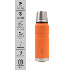 Le Paon 500 ml Paslanmaz Çelik Termos Bardak Kapaklı Sızdırmaz 24 Saat Sıcak 48 Saat Soğuk Tutma Bpa Free