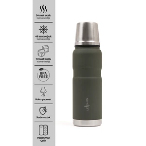 Le Paon 500 ml Paslanmaz Çelik Termos Bardak Kapaklı Sızdırmaz 24 Saat Sıcak 48 Saat Soğuk Tutma Bpa Free