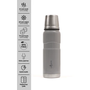 Le Paon 500 ml Paslanmaz Çelik Termos Bardak Kapaklı Sızdırmaz 24 Saat Sıcak 48 Saat Soğuk Tutma Bpa Free