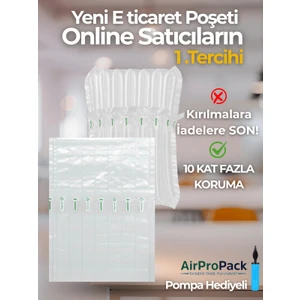 24X23 cm 100 Adet Sütunlu Koruyucu Havalı Kargo Poşeti Airbag/airbed/şişirilebilir Ambalaj