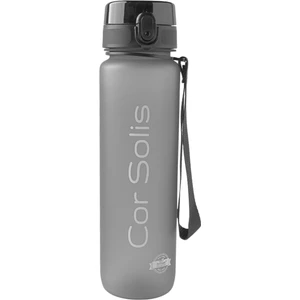 Cor Solis Suluk Matara Tritan 1050 ml Su Matarası - Pipetsiz, %100 Sızdırmaz Garantili, BPA ve Toksik İçermez, Koku Yapmaz, Dayanıklı Kumaş Askılı - Antrasit