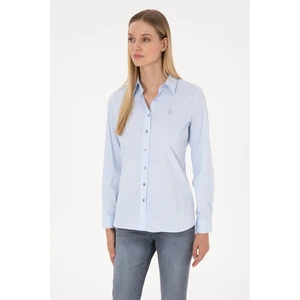 U.s. Polo Assn. Kadın Açık Mavi Gömlek Basic 50308024-VR003