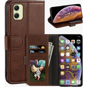 M.TK Moveteck Samsung Galaxy A07 Kılıf 360 Tam Kaplar Deri Dokulu Kapaklı Cüzdan Standlı Kartvizitli Kopçalı Kapak