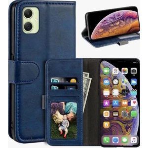 M.TK Moveteck Samsung Galaxy A07 Kılıf 360 Tam Kaplar Deri Dokulu Kapaklı Cüzdan Standlı Kartvizitli Kopçalı Kapak