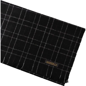 Mim Eşarp ve Şal Mısırlı Eşarpları Erkek Yünlü Ekose Kaşkol ( Atkı )