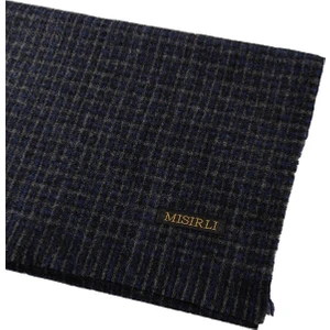 Mim Eşarp ve Şal Erkek Yünlü Ekose Kaşkol ( Atkı )