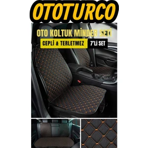Terletmez Ergonomik Ototurco Koltuk Kılıfı-Minderi (7 Parça) - 5 Koltuk Araç Tam Set
