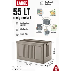 Nakra Home Çok Amaçlı Katlanır Kasa Organizer Düzenleyici Üst Üste Geçmeli Portatif Saklama Kutusu