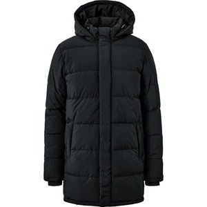 Erkek Kapitone Parka, Siyah