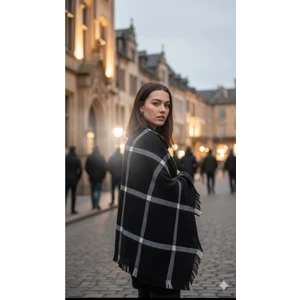 Kervan Pazarı Kadın Kışlık Atkı Omuz Şal