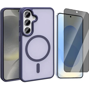 Galaxy S25 FE Kılıf M-safe Şarj Özellikli Mat Arka Yüzey Vendas Sio Kapak + Hayalet Cam Ekran Koruyucu