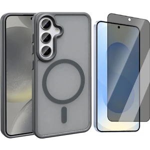 Galaxy S25 FE Kılıf M-safe Şarj Özellikli Mat Arka Yüzey Vendas Sio Kapak + Hayalet Cam Ekran Koruyucu