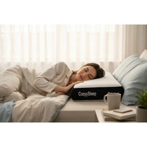 Czy Life Original Visco Yastık | Siyah & Beyaz | 40 x 60 x 12 |Taşıma Çantalı