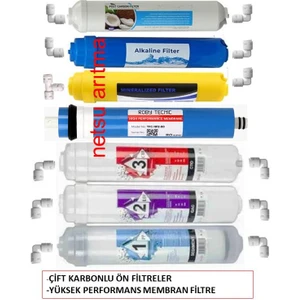 --Tüm kapalı kasa su arıtma cihazı filtresi,7 li filtre seti
