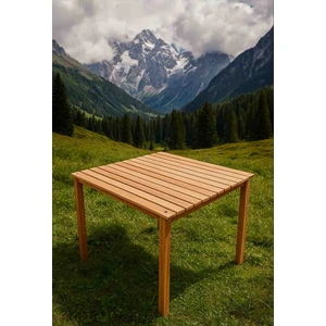 Kamptek Kamp Teknolojisi Pratik Yer Kaplamayan Ahşap Katlanır Pratik Kamp Piknik Masası