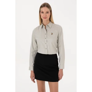 U.s. Polo Assn. Kadın Açık Haki Gömlek Basic 50308038-VR183