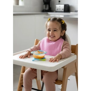 Joyous Mom & Kids Pamuklu Sıvı Geçirmez Mama Önlüğü Bürümcük-Havlu Çift Yönlü Kullanım Önlük