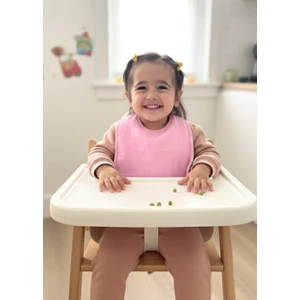 Joyous Mom & Kids Pamuklu Sıvı Geçirmez Mama Önlüğü Bürümcük-Havlu Çift Yönlü Kullanım Önlük