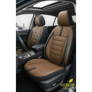 Volvo S-40 2012-2016 Uyumlu - Tay Tüyü Orta + Lacost Kenar, 8 mm Süngerli Oto Koltuk Kılıfı (2 cm Yan Destek)