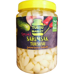 Turşu Market Hakiki Çubuk Turşusu  1 lt  Sarımsak Net 500 gr