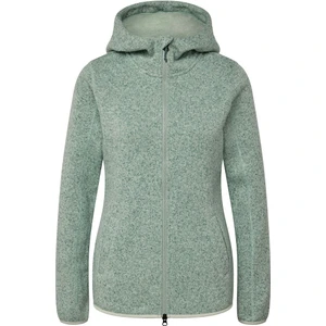 Kadın Örgü Polar Ceket, Kapüşonlu, Yeşil