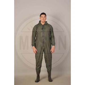 Su Geçirmez Yeşil Boy Tulum Yağmurluk – Fermuarlı Kapüşonlu Çizme Entegreli Tek Parça Koruyucu Giysi – Balıkçılık, Tarım, Inşaat ve Yağmurlu Havalarda Dış Mekan Kullanımına Uygun