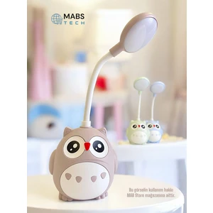 Mabs Tech Sevimli Baykuş Tasarımlı USB Şarjlı LED Masa Lambası - Okula Dönüş Hediyesi, Dekoratif Gece Lambası