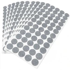 Yapışkanlı Mobilya Masa Sandalye Parke Zemin Ayak Koruyucu Kaydırmaz Keçesi 28 mm (56'lı Paket)