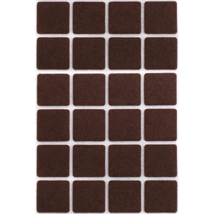 Sandalye Mobilya Ayak Pedi 20MM Kaydırmaz Keçe (50'li) Yapışkanlı Parke Zemin Koruyucu - Kahverengi