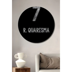 Teona Ahşap Quaresma Futbol Sanatı Ahşap Mdf Dekoratif Ev/işyeri Duvar Tablo Yuvarlak Ev/işyeri Duvar Tablo