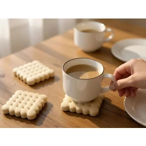 Bisküvi Bardak Altlığı Modern Dekoratif Görüntü Kaliteli Baskı