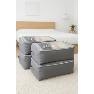 Pencereli Baza Altı Hurç | 6 Adet | Mevsimlik, Yazlık, Kışlık, Sert Yorgan ve Yastık Hurcu Sert Kalın Hurç