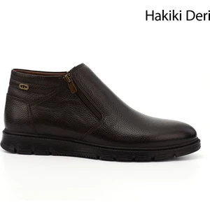 Gön Hakiki Deri Fermuarlı Erkek Bot 01791
