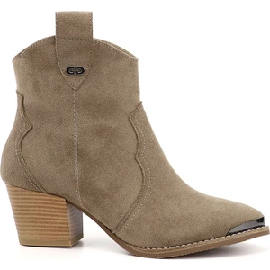 Gön Sivri Burun Topuklu Western Kovboy Kadın Günlük Bot 32133