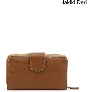 Kadın Taba Yatay Hakiki Deri Cüzdan