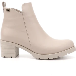 Gön Topuklu Yuvarlak Burun Fermuarlı Kadın Günlük Bot 35201