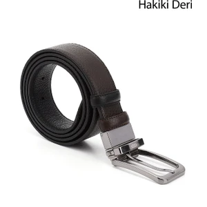 Gön Hakiki Deri Çift Taraflı Erkek Kemer 13423