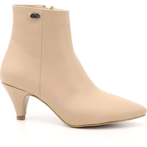 Gön Sivri Burun Ince Topuklu Fermuarlı Kadın Günlük Bot 32132