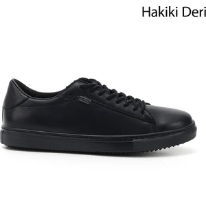 Gön Hakiki Deri Yuvarlak Burun Bağcıklı Kadın Sneaker 24237