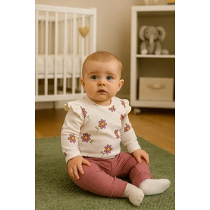 Pinomio Baby Kız Bebek Çiçekli Takım