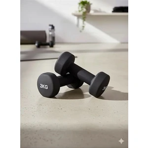 Vinly Neoprene Kaplamalı Döküm Demir Dambıl Estetik Soft Pilates Fitness Ağırlığı 2 Adet x 2 kg