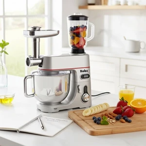 SR50 Döküm Gövde 7 Litre Içli Köfte Hamur Yoğurma Kıyma Çekme Erişte Blender Çıpıcı mixer Set