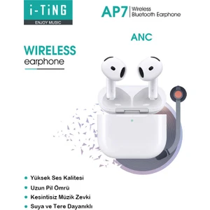 Air Pro 4 ANC Gürültü Engelleyici 4.Nesil A+++ Kalite İOS Android Tüm Telefonlar İle Uyumlu Bluetooth Kulaklık 