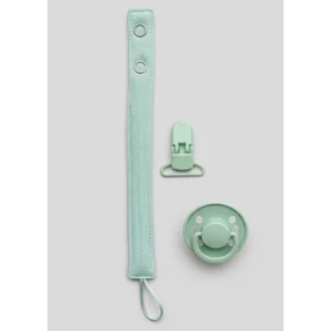 Joyous Mom & Kids Pamuk Müslin Bebek Emzik Askısı Plastik Klips Kolay Açılır Emzik Tutacağı 1-1