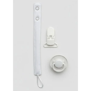 Joyous Mom & Kids Pamuk Müslin Bebek Emzik Askısı Plastik Klips Kolay Açılır Emzik Tutacağı 1-1