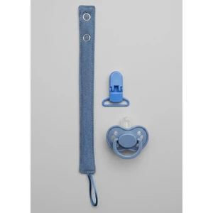 Joyous Mom & Kids Pamuk Müslin Bebek Emzik Askısı Plastik Klips Kolay Açılır Emzik Tutacağı 1-1