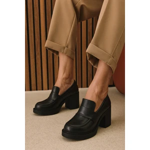 Ziya, Kadın Hakiki Deri Ayakkabı 1531050Z25101100Y Siyah