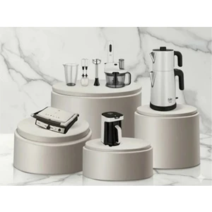 Mutfak Seti / Elektrikli Çeyiz Seti 4lü Avantaj Premium Paket Pearl White