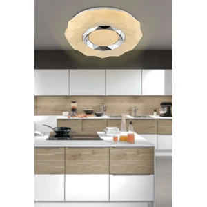 Mekik 40 cm LED Plafonyer Avize 3 Renk Işık Modlu (Beyaz / Sarı / Gün Işığı)